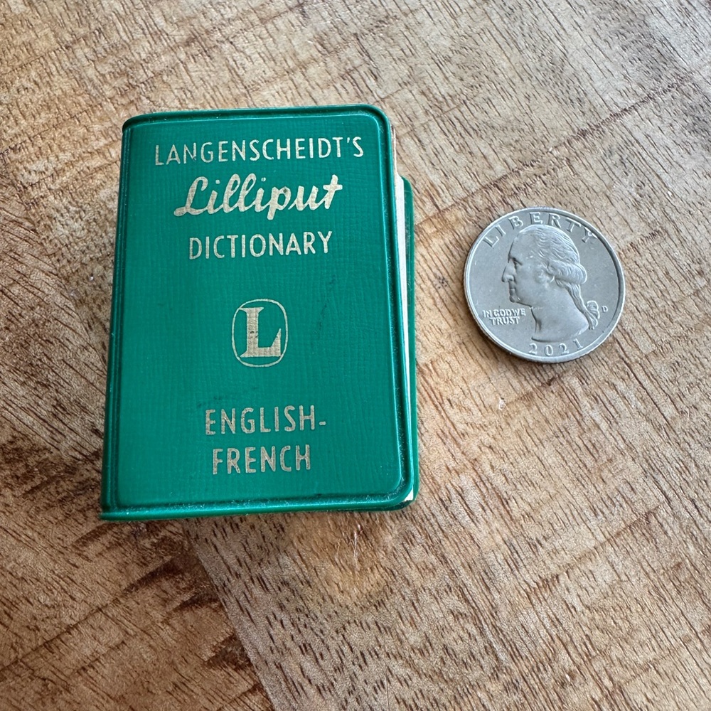 Langenscheidts Lilliput English French Dictionary 1961
